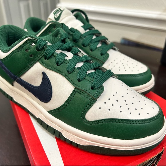 Nike Dunk Low Gorge Green Midnight Navy - Picture 3 of 7